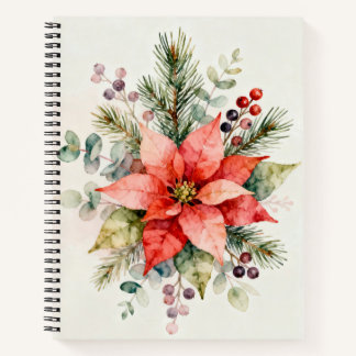 Berries Watercolor Floral Notebook