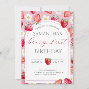 Berry 1er anniversaire Invitation