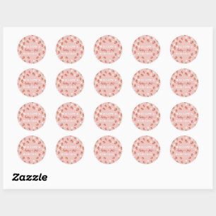 Berry 1er Anniversaire Stickers à thème fraise