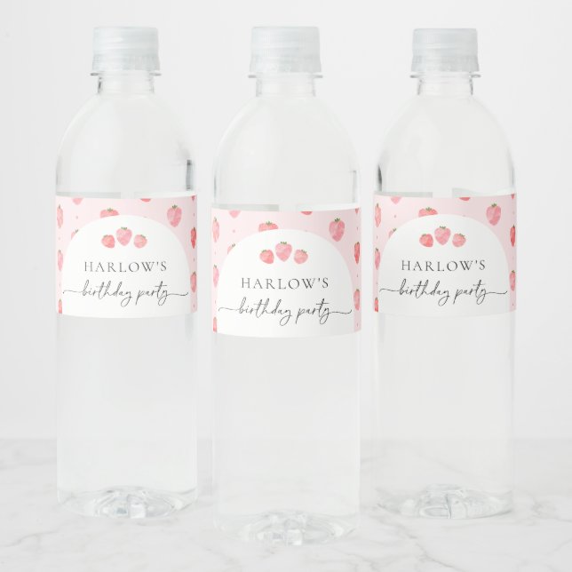 Berry Anniversaire Étiquettes bouteille d'eau (Bouteilles)
