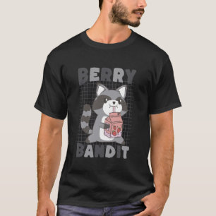 Berry Bandit Raccoon Kawaii Cute Funny T-Shirt