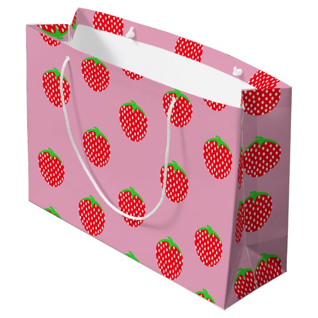 Berry Beautiful Summer Large Gift Bag (Back Angled)