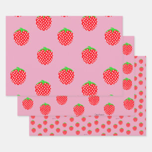 Berry Beautiful Summer Wrapping Paper Sheet