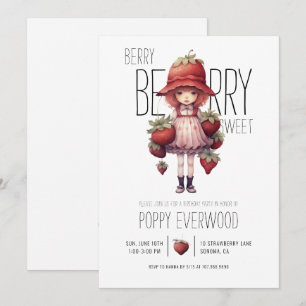 Berry Berry Sweet Anniversaire Fête Invitation