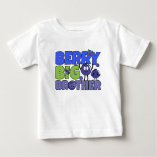Berry Big Brother - Sibling Blueberry Pun Baby T-Shirt