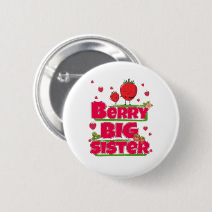 Berry Big Sister Strawberry 2 Inch Round Button