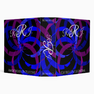 Berry Blend Geometric Virtue Binder