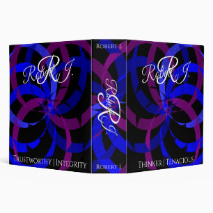Berry Blend Geometric Virtue Binder