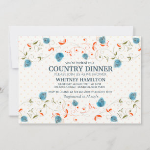 Berry Border Invitation