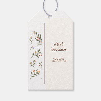 Berry Branches Just Because Gift Tags