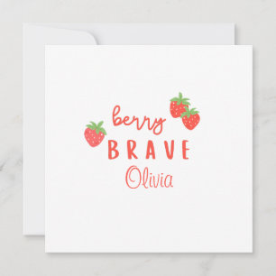 berry brave childhood cancer sick kids custom name card