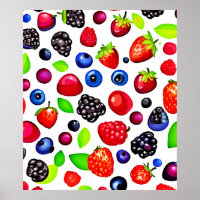 Berry Burst: Fruity Pattern