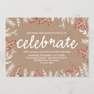 Berry Celeration Holiday Party Invitation