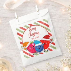 Berry Christmas Holiday bath bomb Favour Treat Bag