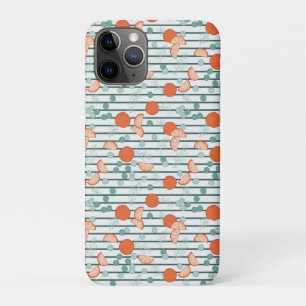 Berry Citrus - Dark Green Stripes iPhone 11 Pro Case