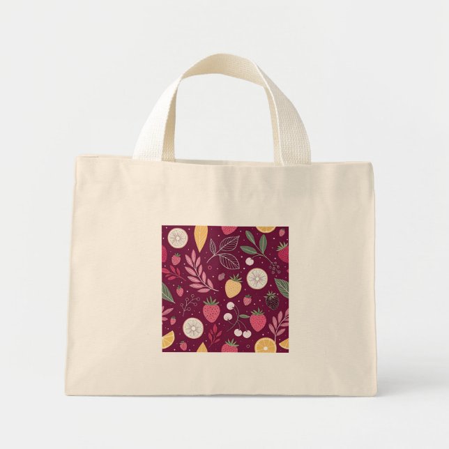Berry Citrus Tiny Tote – Mini Fruit Gift Bag   (Front)