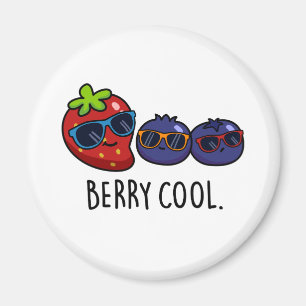 Berry Cool Cute Fruit Pun Magnet