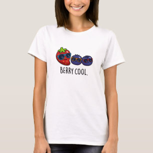 Berry Cool Funny Strawberry Blueberry Pun T-Shirt
