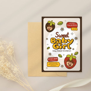 Berry Cute Baby Shower Invitation