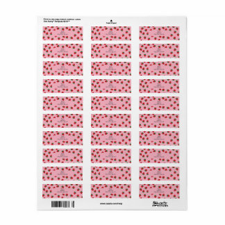 Berry Cute Strawberry Adresse de retour Label