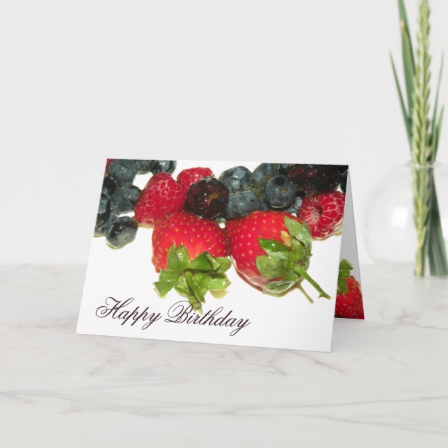 Berry Delight Bonne carte d'anniversaire (Devant)