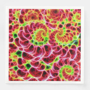 Berry Delight Fractal Art Napkin