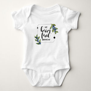 Berry First   1st Birthday   Blueberry Modern GOH Baby Bodysuit
