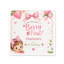 Berry First 1st Birthday Strawberry Girl