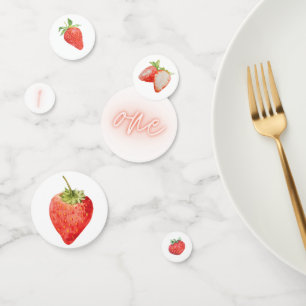 Berry First   1st Birthday   Strawberry   Party Confetti