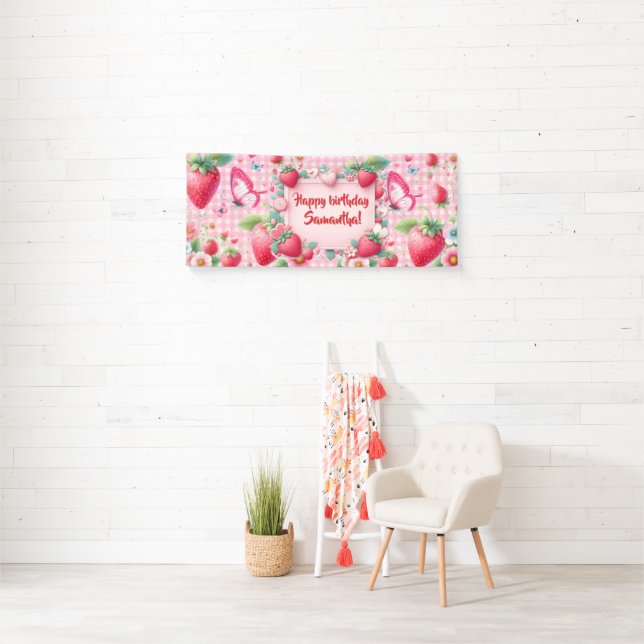 Berry first birthday Banner (Insitu)