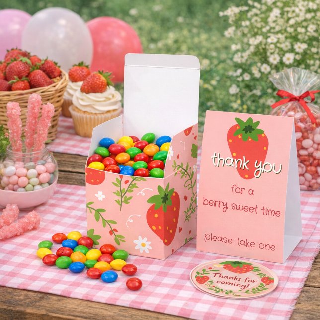 Berry First Birthday  Favor Box (Creator Uploaded)