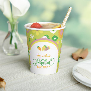 Berry First Birthday Party Paper Cups