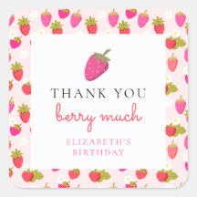 Berry First Birthday Sweet Strawberry Girl Cute