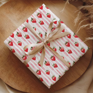 Berry First Birthday Wrapping Paper