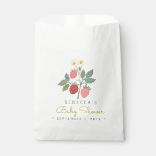 Berry First Strawberry Bouquet Favour Bag