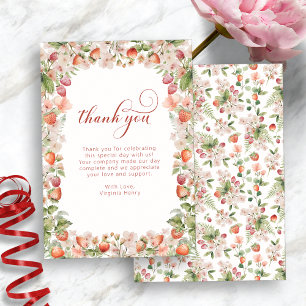 Berry First Thank You Card