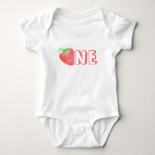 Berry Girl's First Birthday ONE  Baby Bodysuit