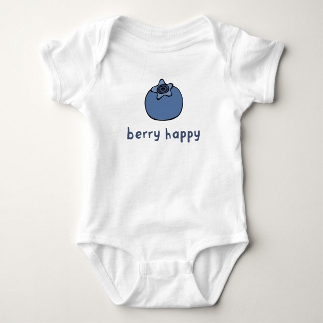 Berry Happy Baby Bodysuit (Front)