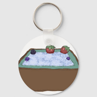 Berry Hot Tub Keychain