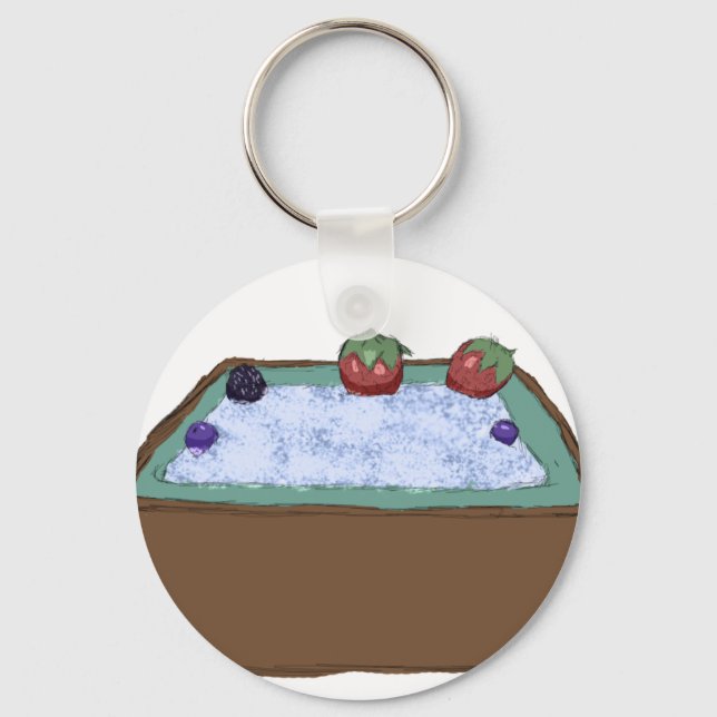 Berry Hot Tub Keychain (Front)