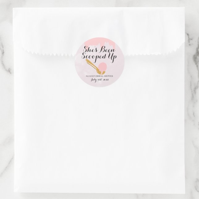 Berry Ice Cream Bridal Shower MultiUse Sticker (Bag)