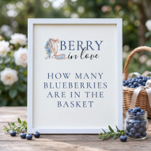 Berry In Love How Many Blueberries Bridal Shower