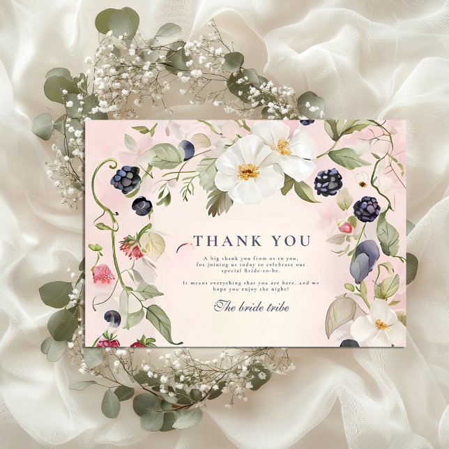 Berry in Love Shower Thank You Card (Creator Uploaded)