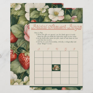Berry in Love: Strawberry Bridal Shower Bingo Game