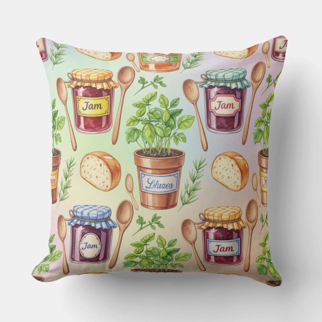  Berry Jam by Natasha Us   Throw Pillow (Front)