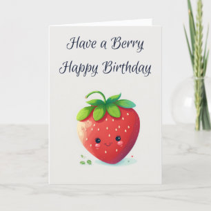 Berry Joyeux anniversaire Carte d'anniversaire f