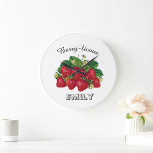 Berry-licous Large Clock