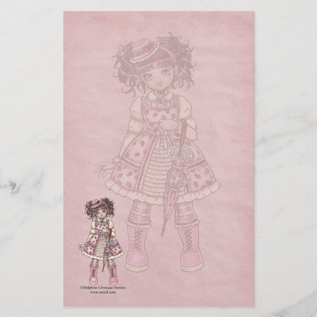 Berry Lolita Gothic Stationery (Front)