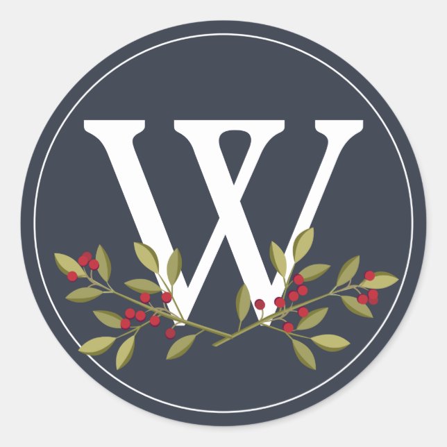 Berry Merry Christmas Envelope Seal (Front)