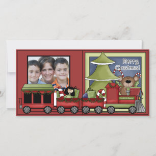 Berry Merry Christmas Holiday Photo Card Template